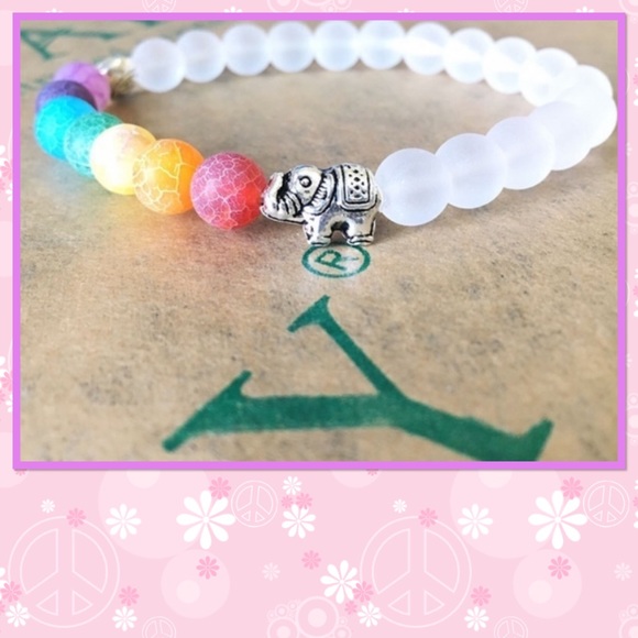 🐘NEW🐘 Colorful Chakra Healing Beaded Bracelet🐘 - Picture 6 of 7